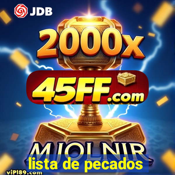 lista de pecados